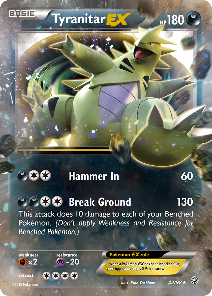 Tyranitar EX (42/98) [XY: Ancient Origins] | Exor Games Truro