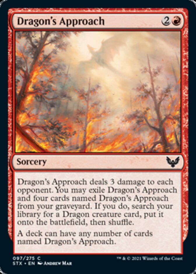 Dragon's Approach [Strixhaven: School of Mages] | Exor Games Truro