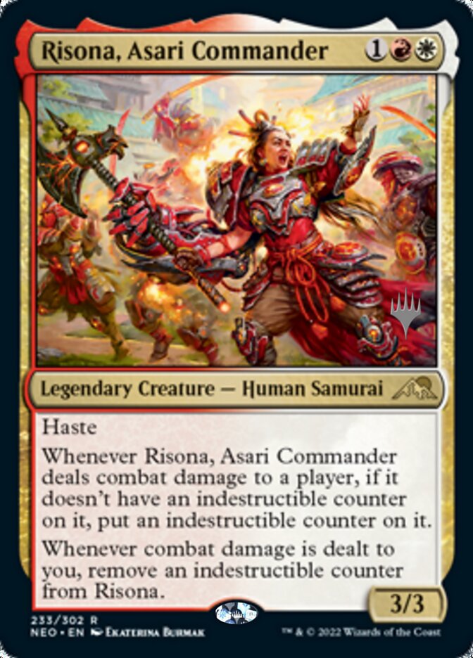 Risona, Asari Commander (Promo Pack) [Kamigawa: Neon Dynasty Promos] | Exor Games Truro