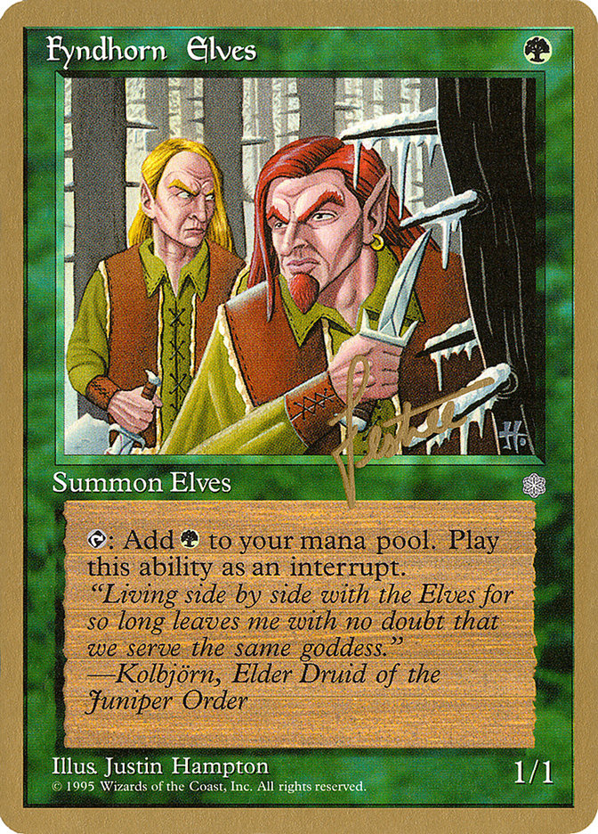 Fyndhorn Elves (Bertrand Lestree) [Pro Tour Collector Set] | Exor Games Truro