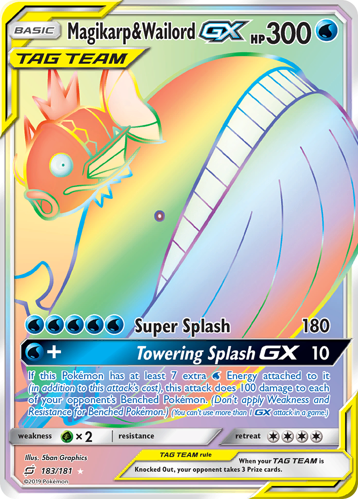 Magikarp & Wailord GX (183/181) [Sun & Moon: Team Up] | Exor Games Truro