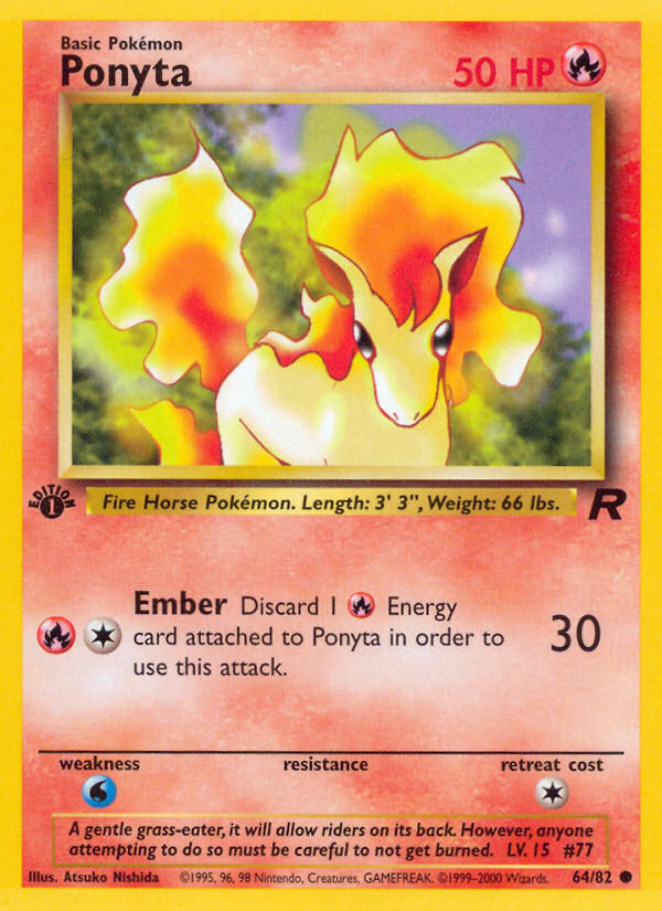 Ponyta (64/82) [Team Rocket 1st Edition] | Exor Games Truro