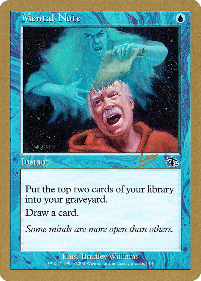 Mental Note (Raphael Levy) [World Championship Decks 2002] | Exor Games Truro