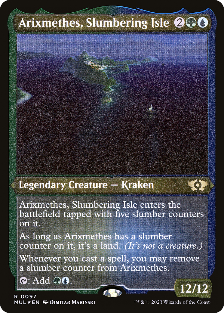 Arixmethes, Slumbering Isle (Foil Etched) [Multiverse Legends] | Exor Games Truro