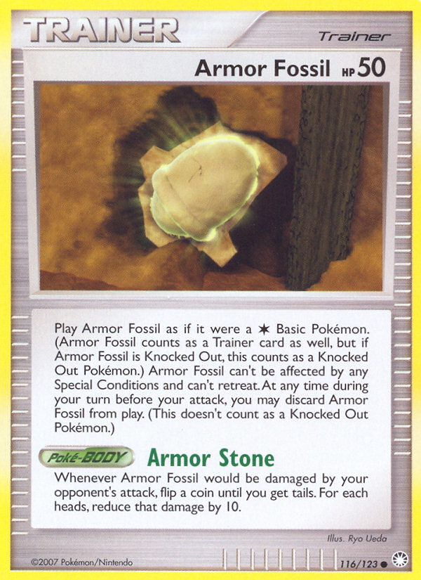 Armor Fossil (116/123) [Diamond & Pearl: Mysterious Treasures] | Exor Games Truro