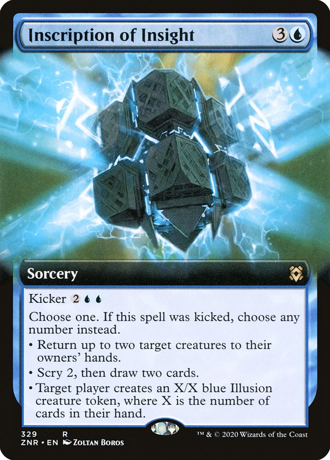 Inscription of Insight (Extended Art) [Zendikar Rising] | Exor Games Truro