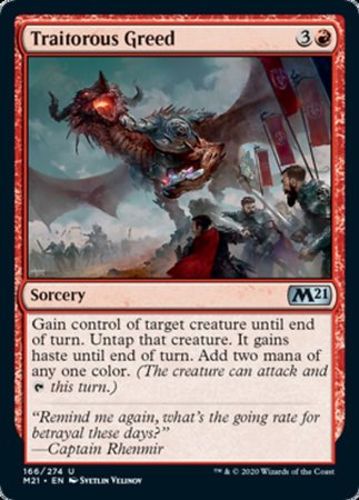 Traitorous Greed [Core Set 2021] | Exor Games Truro