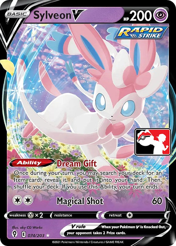 Sylveon V (074/203) [Prize Pack Series One] | Exor Games Truro