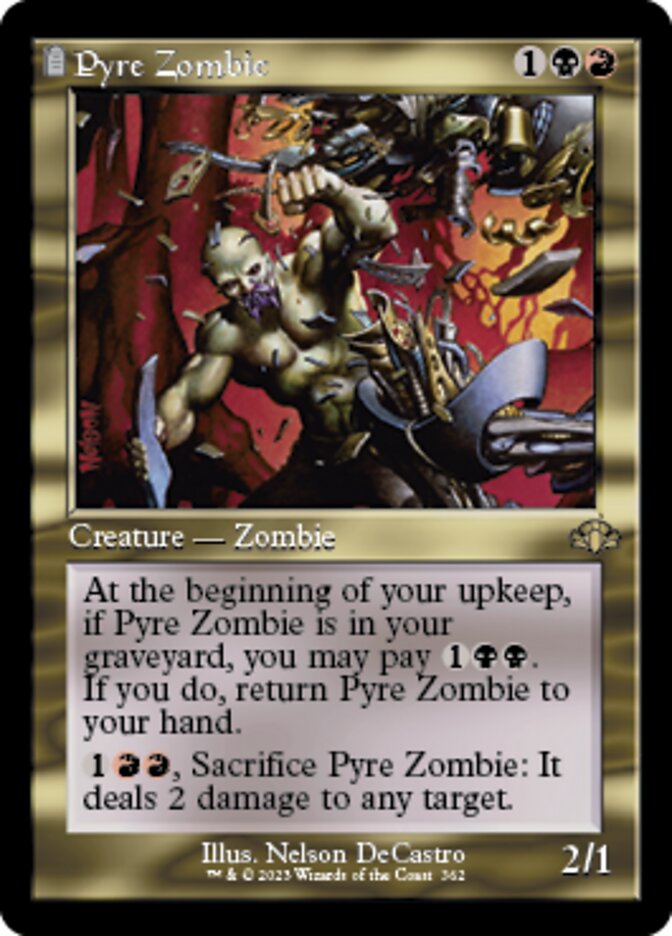 Pyre Zombie (Retro) [Dominaria Remastered] | Exor Games Truro