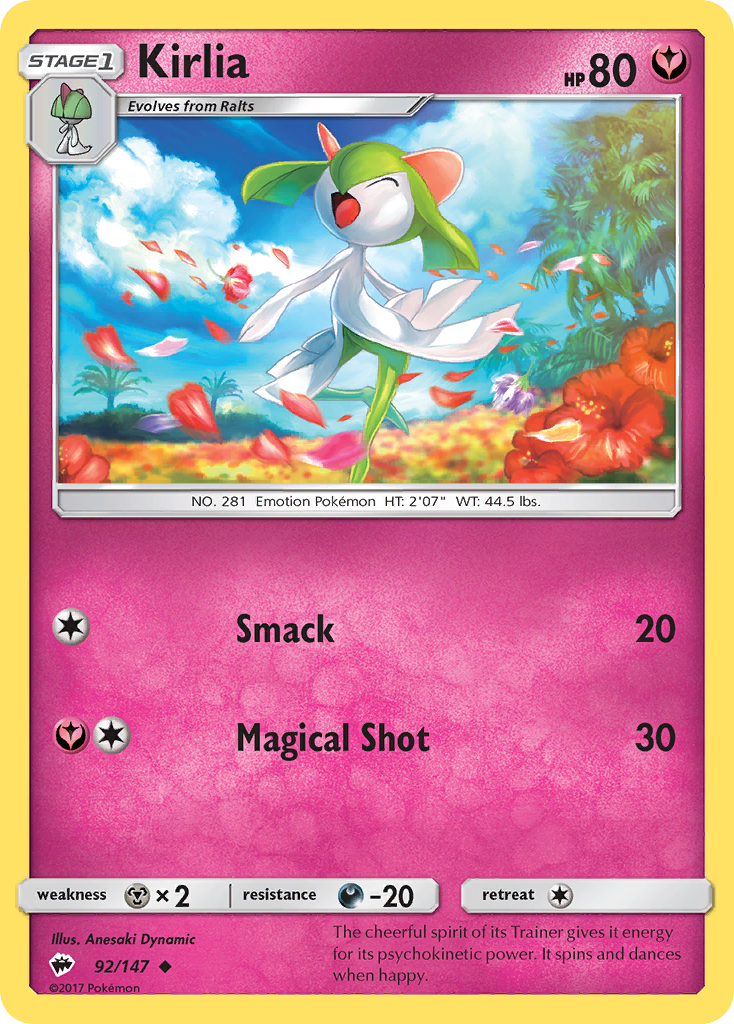 Kirlia (92/147) [Sun & Moon: Burning Shadows] | Exor Games Truro