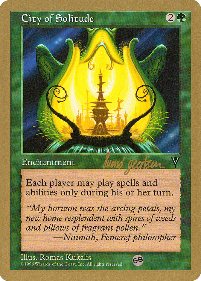 City of Solitude (Svend Geertsen) (SB) [World Championship Decks 1997] | Exor Games Truro