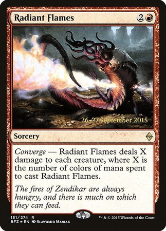 Radiant Flames [Battle for Zendikar Promos] | Exor Games Truro