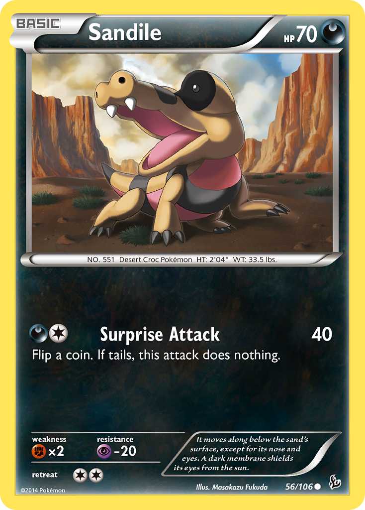 Sandile (56/106) [XY: Flashfire] | Exor Games Truro