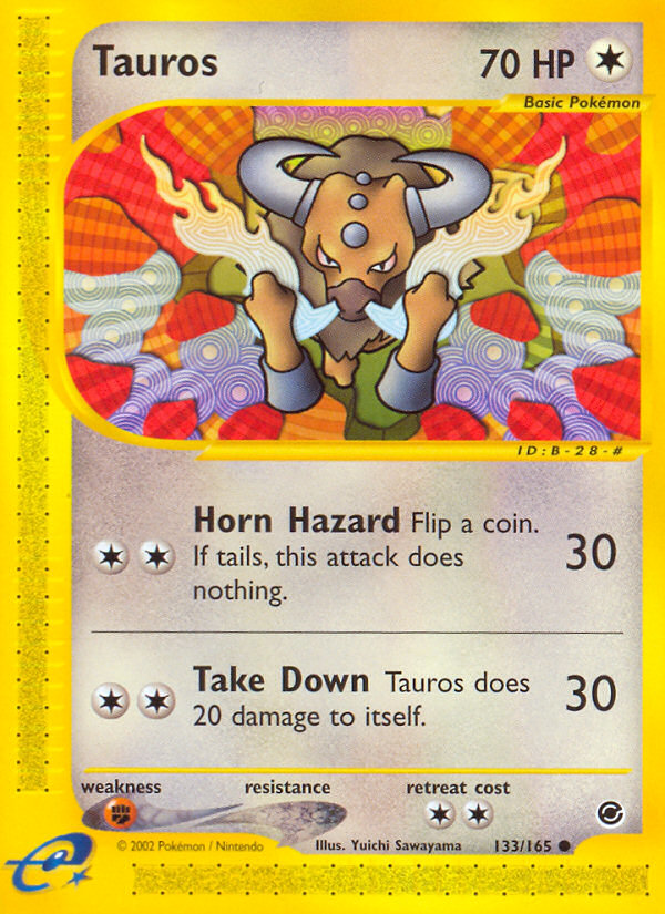 Tauros (133/165) [Expedition: Base Set] | Exor Games Truro