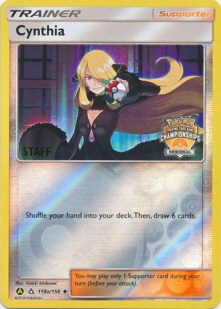 Cynthia (119a/156) (Regional Championship Promo Staff) [Sun & Moon: Ultra Prism] | Exor Games Truro