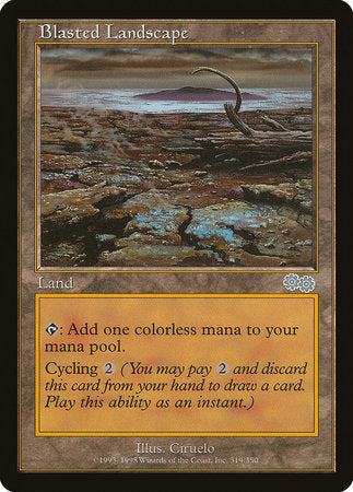 Blasted Landscape [Urza's Saga] | Exor Games Truro
