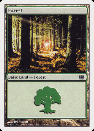 Forest (347) [Eighth Edition] | Exor Games Truro