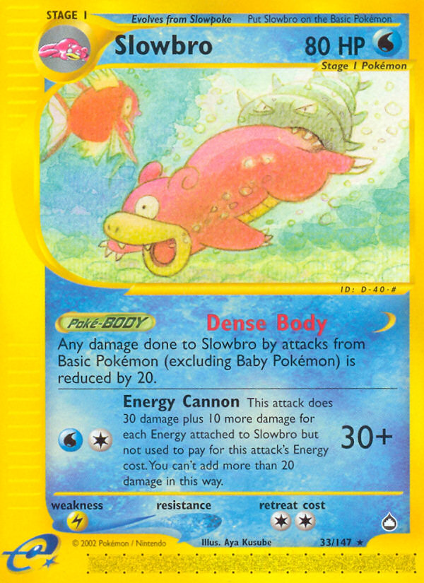 Slowbro (33/147) [Aquapolis] | Exor Games Truro