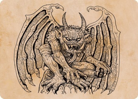 Cloister Gargoyle (Showcase) Art Card [Dungeons & Dragons: Adventures in the Forgotten Realms Art Series] | Exor Games Truro