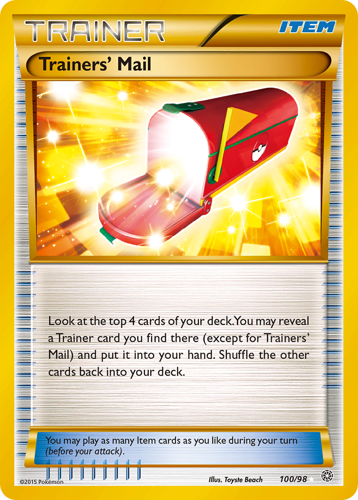 Trainers' Mail (100/98) [XY: Ancient Origins] | Exor Games Truro