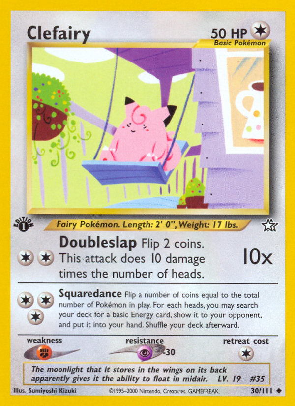 Clefairy (30/111) [Neo Genesis 1st Edition] | Exor Games Truro