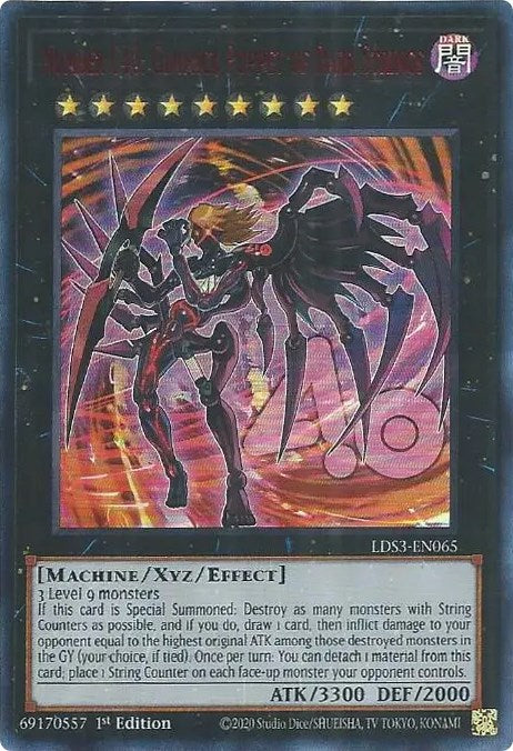 Number C40: Gimmick Puppet of Dark Strings (Red) [LDS3-EN065] Ultra Rare | Exor Games Truro