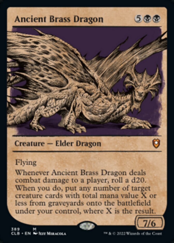 Ancient Brass Dragon (Showcase) [Commander Legends: Battle for Baldur's Gate] | Exor Games Truro