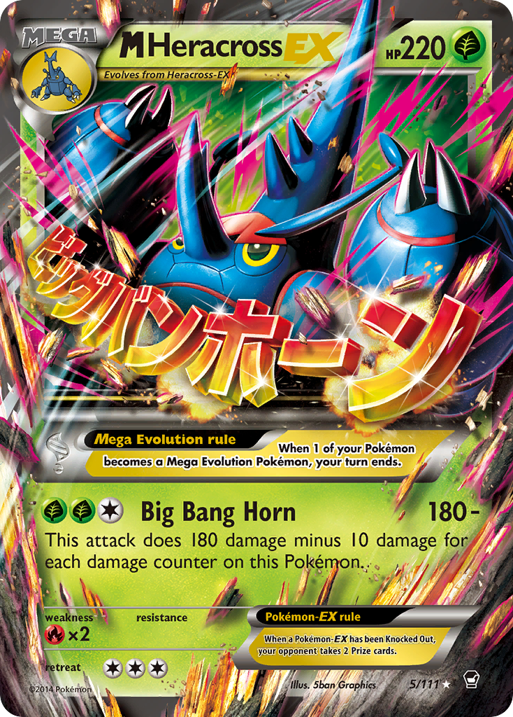 M Heracross EX (5/111) [XY: Furious Fists] | Exor Games Truro