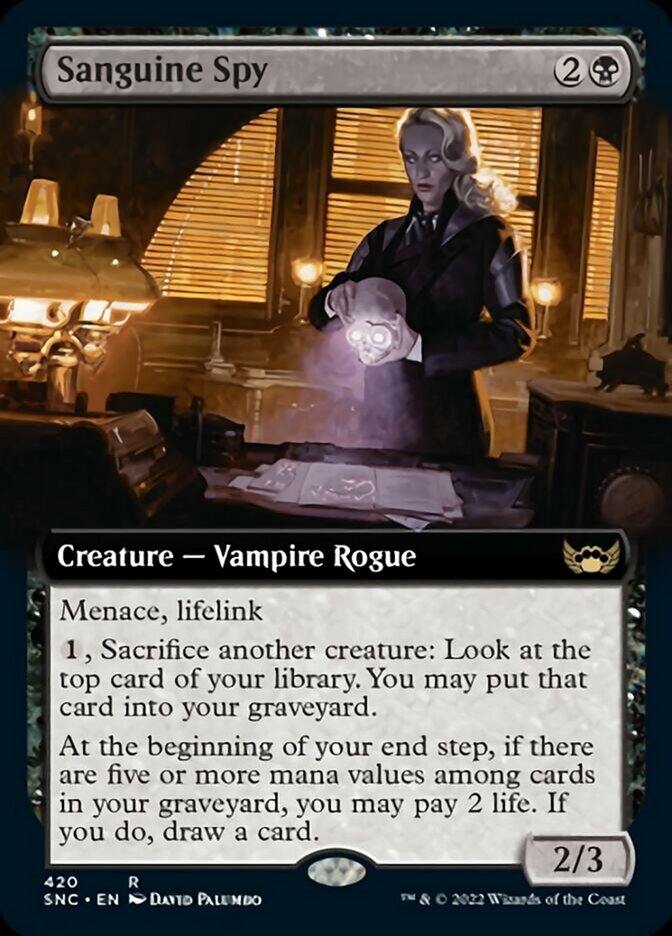 Sanguine Spy (Extended Art) [Streets of New Capenna] | Exor Games Truro