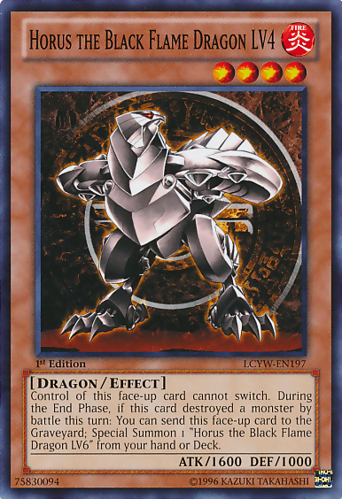 Horus the Black Flame Dragon LV4 [LCYW-EN197] Common | Exor Games Truro