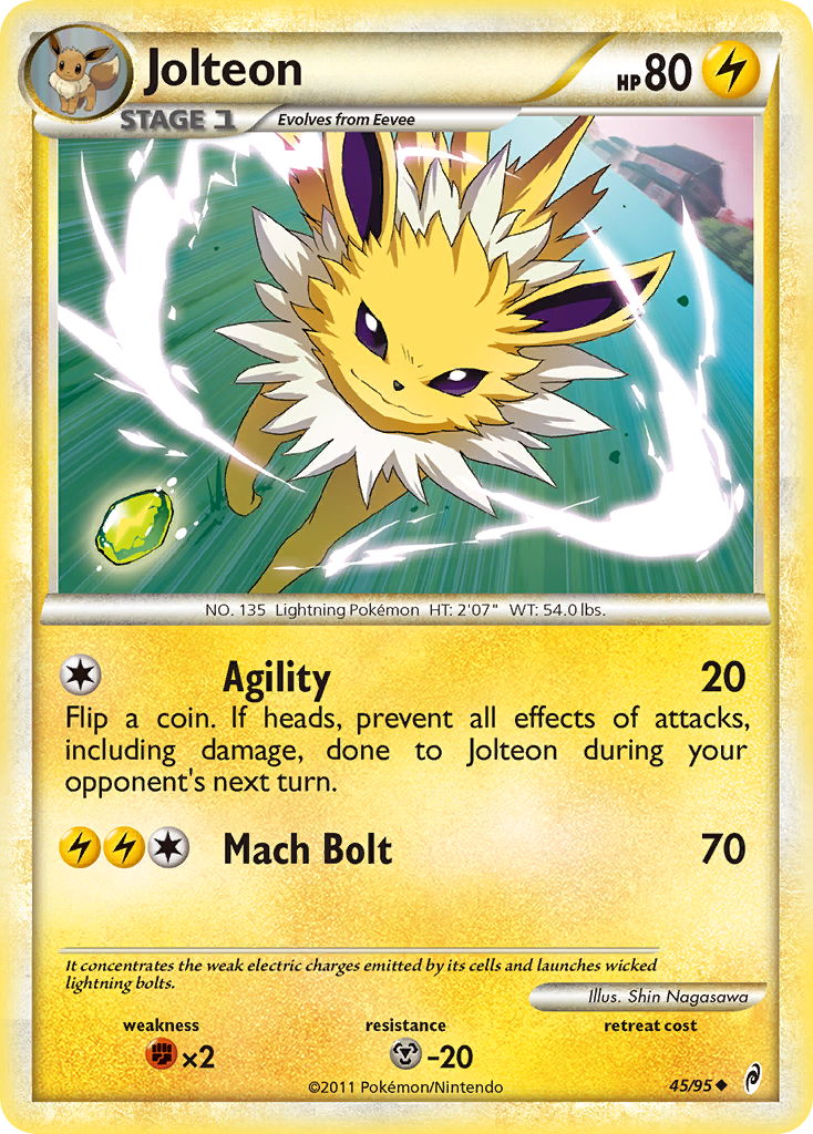 Jolteon (45/95) [HeartGold & SoulSilver: Call of Legends] | Exor Games Truro