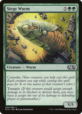 Siege Wurm [Magic 2015] | Exor Games Truro