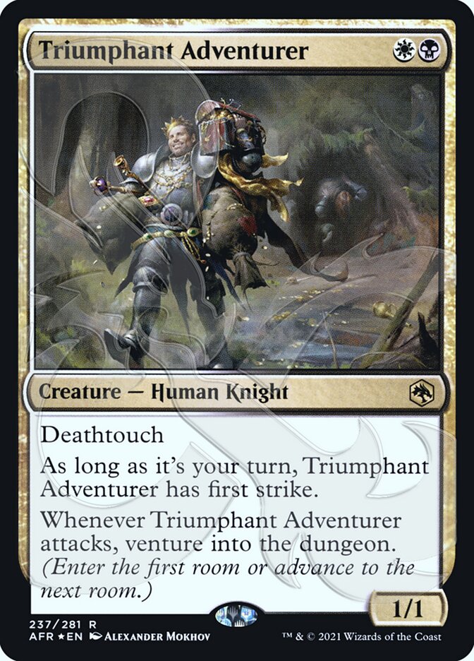 Triumphant Adventurer (Ampersand Promo) [Dungeons & Dragons: Adventures in the Forgotten Realms Promos] | Exor Games Truro