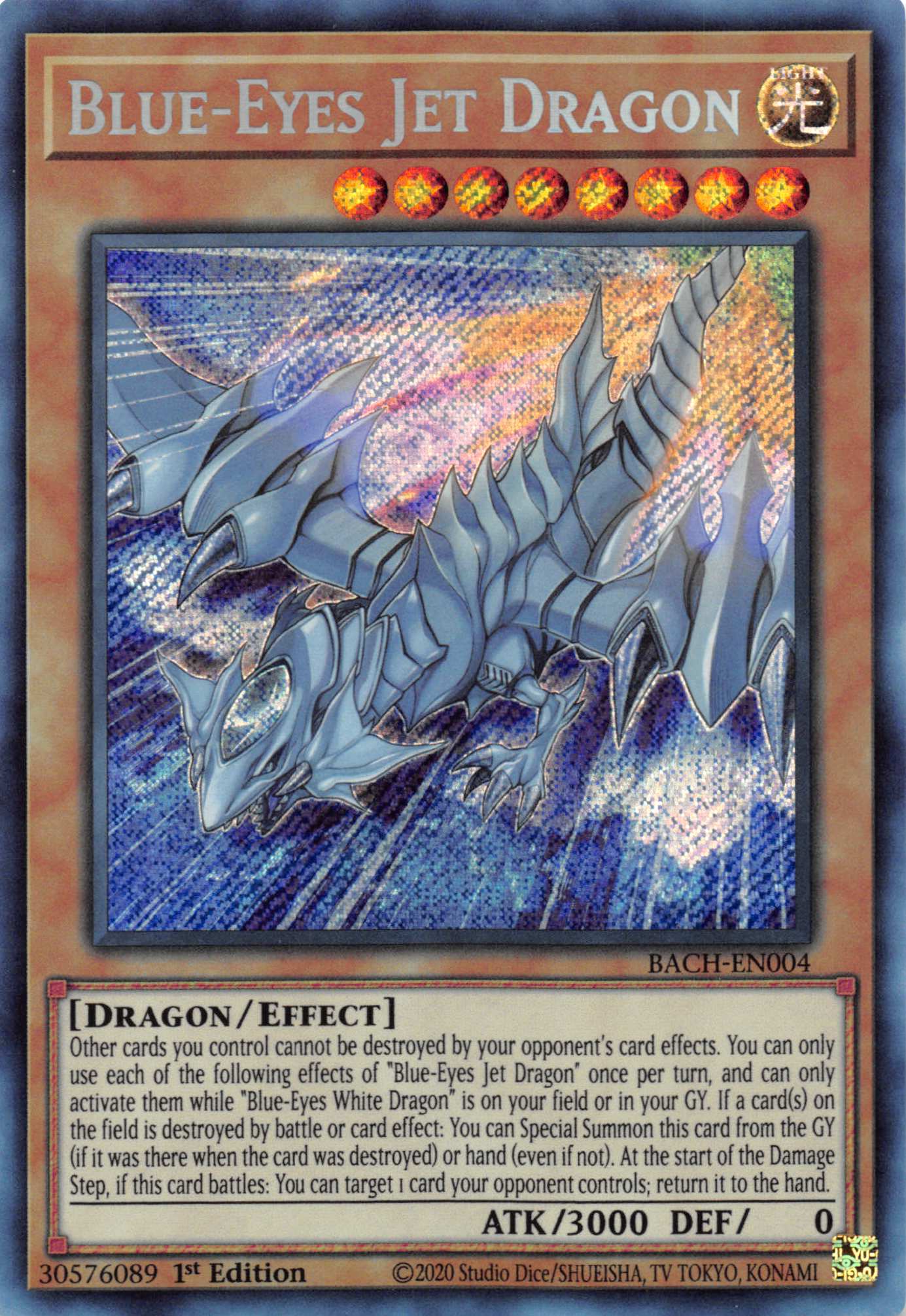 Blue-Eyes Jet Dragon [BACH-EN004] Starlight Rare | Exor Games Truro