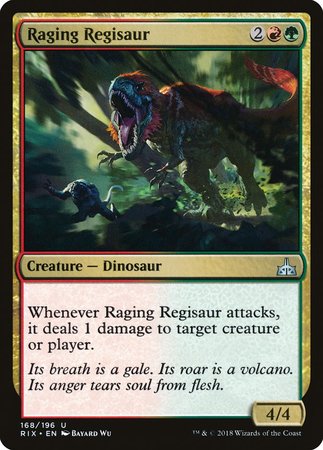 Raging Regisaur [Rivals of Ixalan] | Exor Games Truro