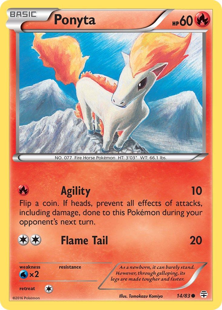 Ponyta (14/83) [XY: Generations] | Exor Games Truro