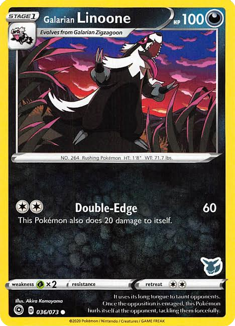 Galarian Linoone (036/073) (Eevee Deck) [Battle Academy 2022] | Exor Games Truro