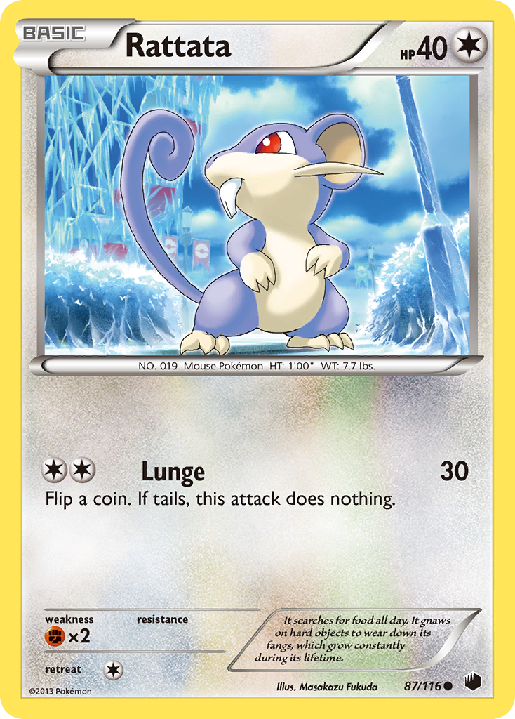 Rattata (87/116) [Black & White: Plasma Freeze] | Exor Games Truro