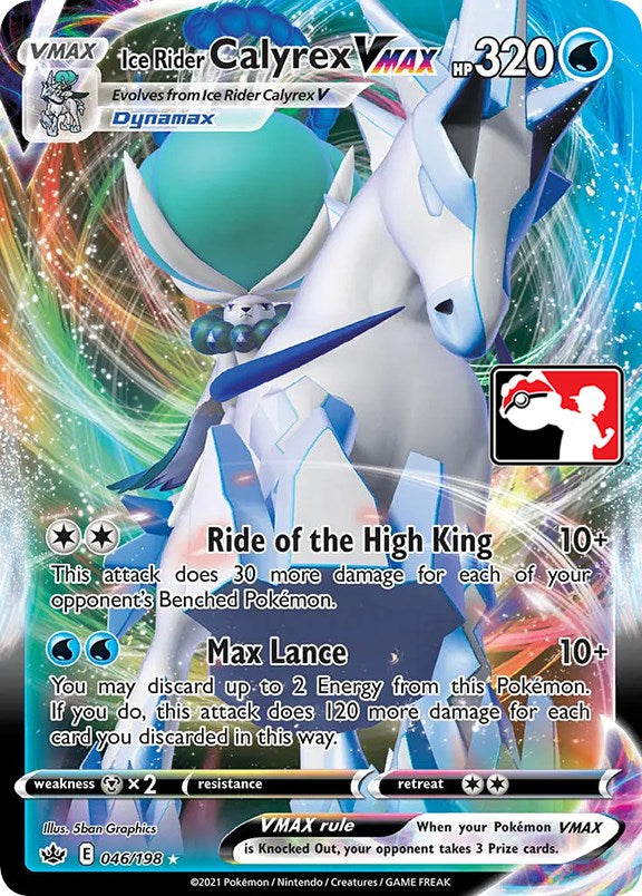 Ice Rider Calyrex VMAX (046/198) [Prize Pack Series One] | Exor Games Truro