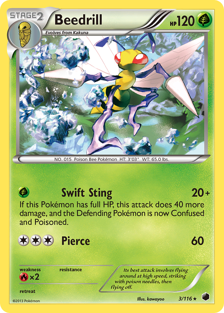 Beedrill (3/116) [Black & White: Plasma Freeze] | Exor Games Truro