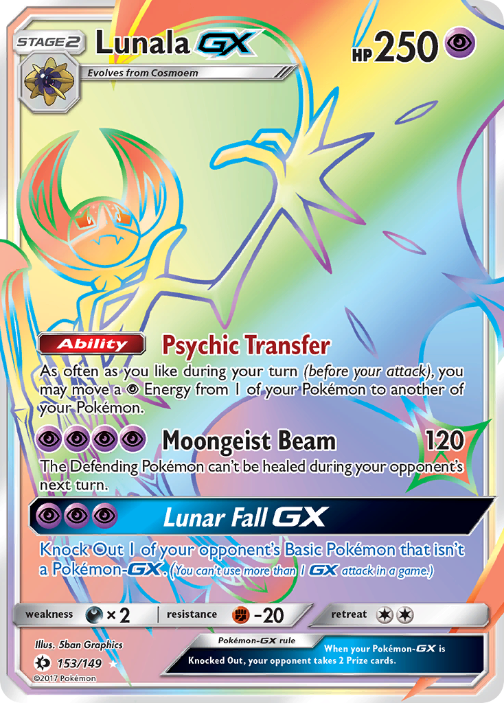 Lunala GX (153/149) [Sun & Moon: Base Set] | Exor Games Truro