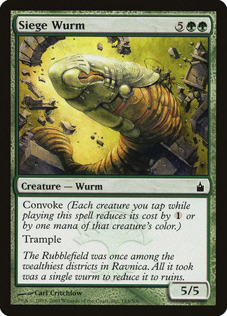Siege Wurm [Ravnica: City of Guilds] | Exor Games Truro