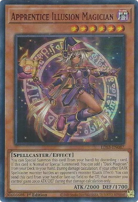 Apprentice Illusion Magician (Red) [LDS3-EN087] Ultra Rare | Exor Games Truro