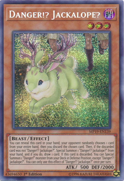 Danger!? Jackalope? [MP19-EN139] Prismatic Secret Rare | Exor Games Truro