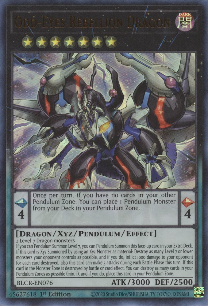 Odd-Eyes Rebellion Dragon [BLCR-EN076] Ultra Rare | Exor Games Truro