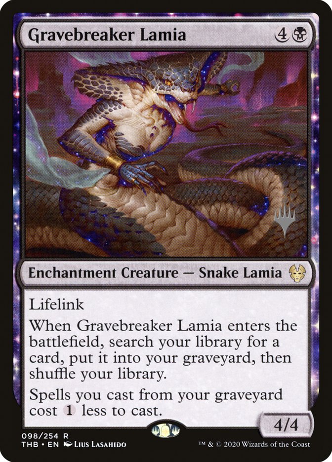 Gravebreaker Lamia (Promo Pack) [Theros Beyond Death Promos] | Exor Games Truro