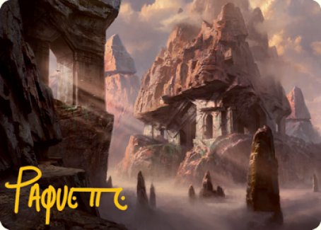 Mountain (277) Art Card (Gold-Stamped Signature) [Dungeons & Dragons: Adventures in the Forgotten Realms Art Series] | Exor Games Truro