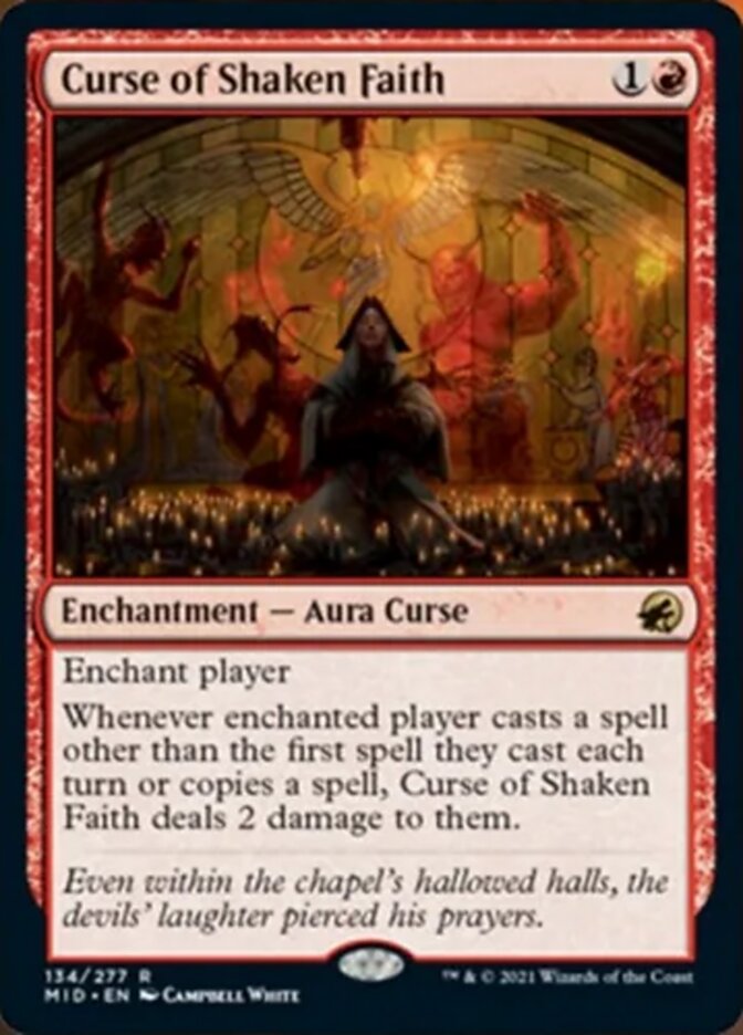 Curse of Shaken Faith [Innistrad: Midnight Hunt] | Exor Games Truro
