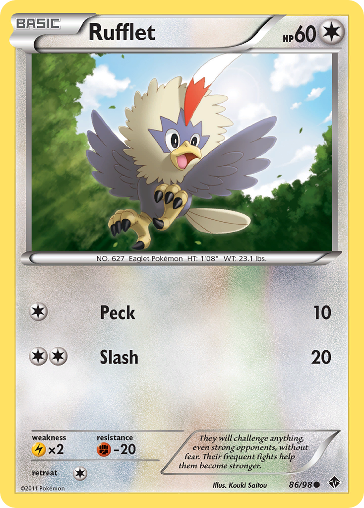 Rufflet (86/98) [Black & White: Emerging Powers] | Exor Games Truro