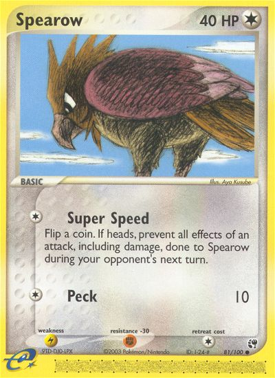 Spearow (81/100) [EX: Sandstorm] | Exor Games Truro